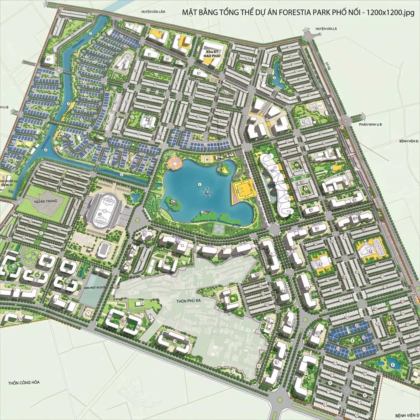 Mặt bằng tổng thể Dự án Forestia Park