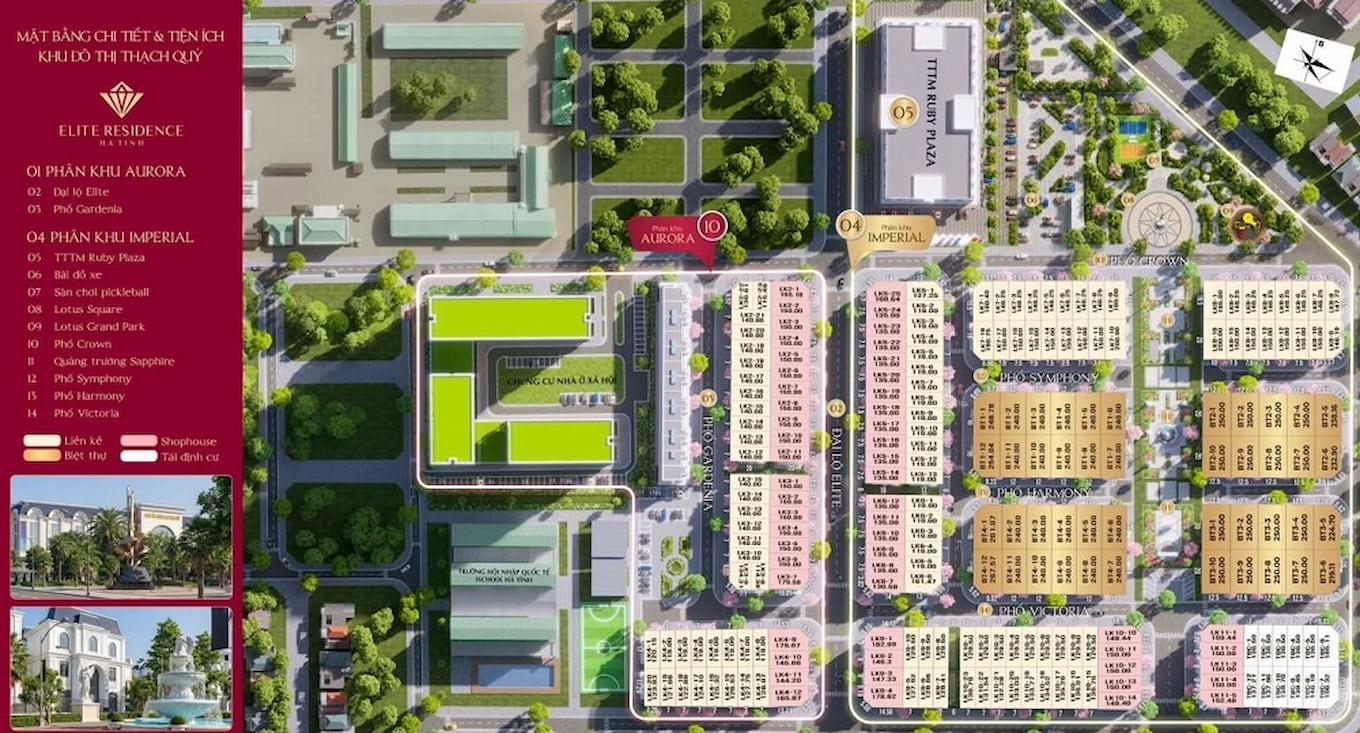 Mặt Bằng Dự án Elite Residence