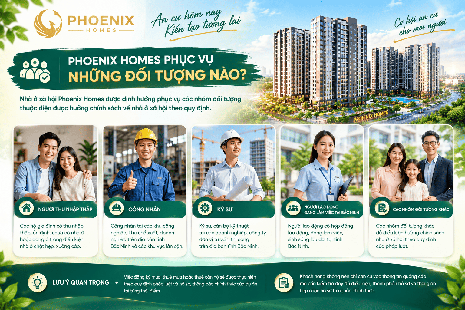 Đối tượng mua nhà ở xã hội Phoenix Homes