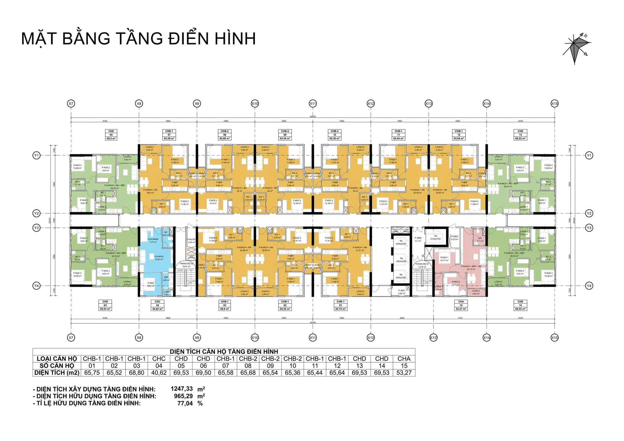 Thiết kế toà CT1, CT4 Phoenix Homes