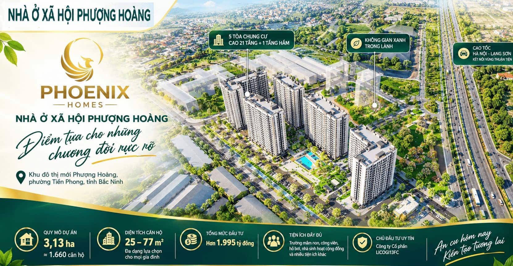 Phối cảnh dự án Phoenix Homes