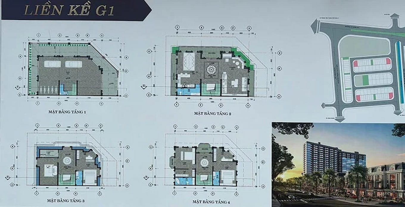 Mẫu Liền kề MaiSon Laxury