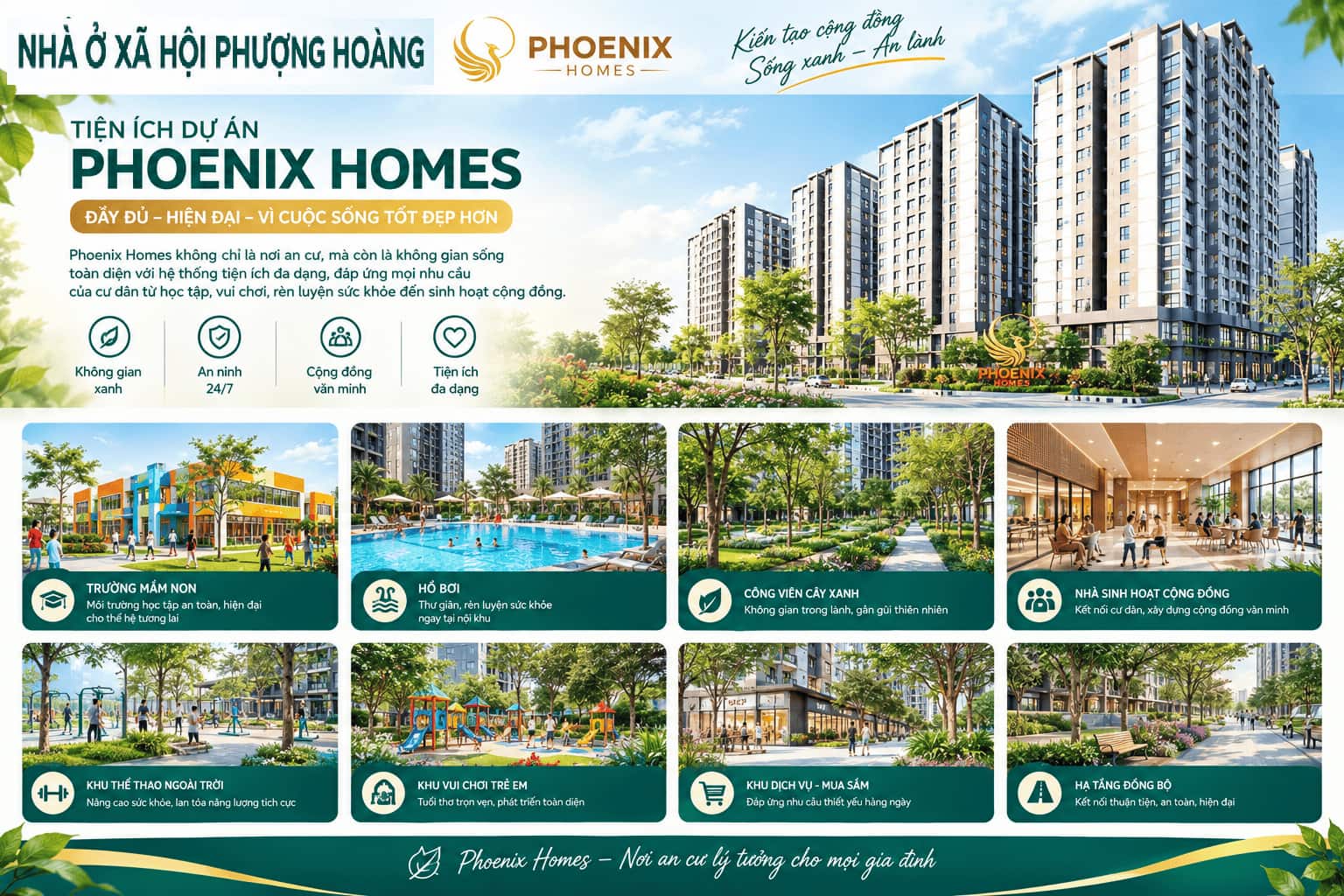 Tiện ích Phoenix Homes