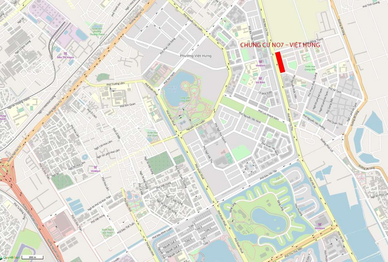 Vị trí The Vistas Avenue Việt Hưng
